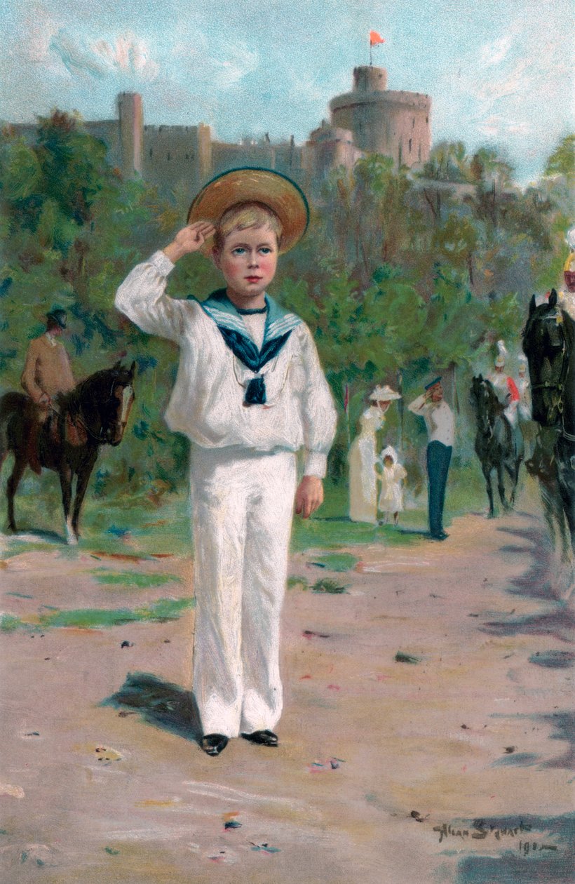 Edward, Walesin prinssi, tervehtii värejä, 1902 tekijältä Allan Stewart