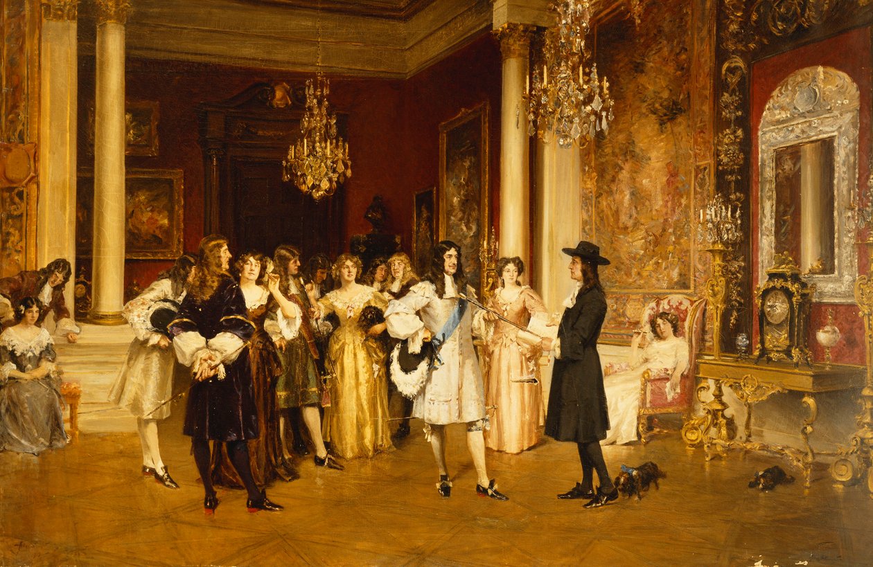 William Penn vastaanottaa Pennsylvanian peruskirjan Charles II:lta tekijältä Allan Stewart