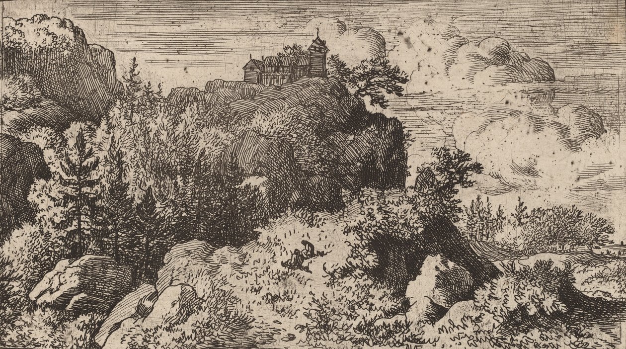Firs in the Defile, luultavasti n. 16451656. tekijältä Allart van Everdingen