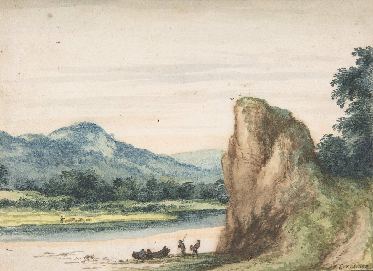 Maisema, 1600-luvun puoliväli. tekijältä Allart van Everdingen