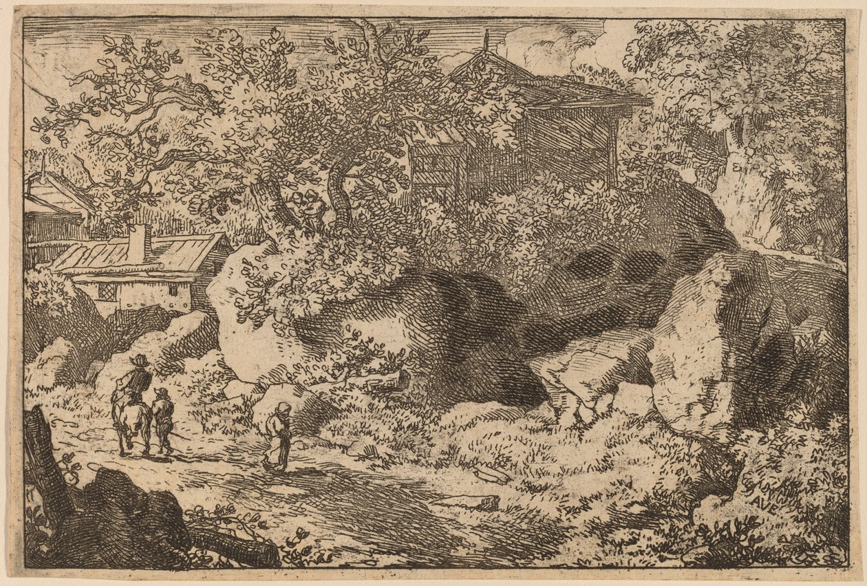 Talonpoika hevosen selässä, luultavasti n. 16451656. tekijältä Allart van Everdingen