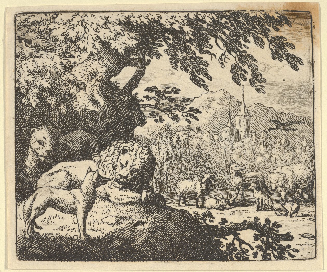 Renard jatkaa valheitaan, 1650-75. tekijältä Allart van Everdingen