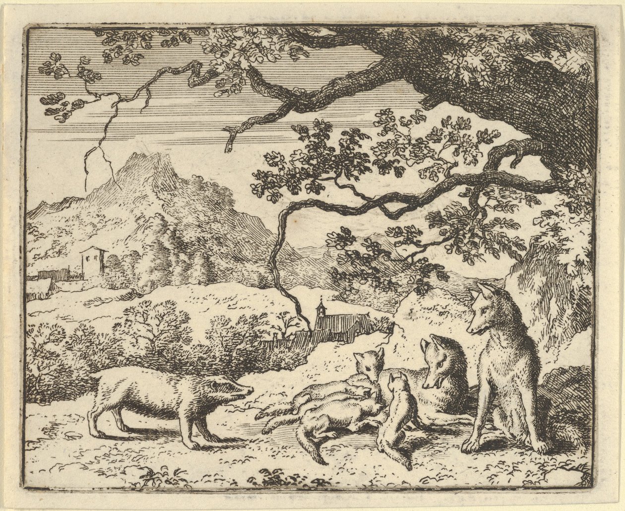 Renard saa uuden lainauksen Mäyrältä, 1650-75. tekijältä Allart van Everdingen