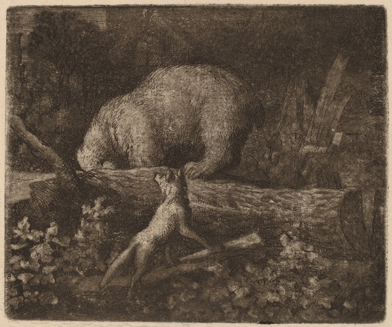 The Bear Trapped, luultavasti n. 16451656. tekijältä Allart van Everdingen