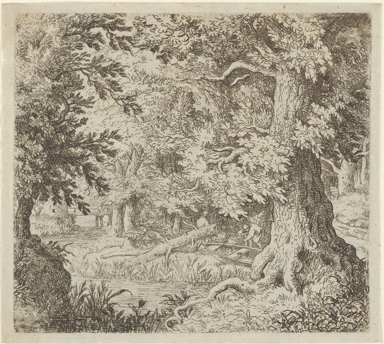 Puro metsässä, 1600-luku. tekijältä Allart van Everdingen