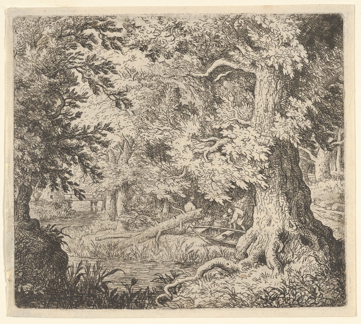 Puro metsässä, 1600-luku. tekijältä Allart van Everdingen