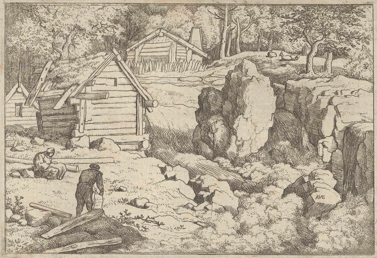Puuseppä, 1600-luku. tekijältä Allart van Everdingen
