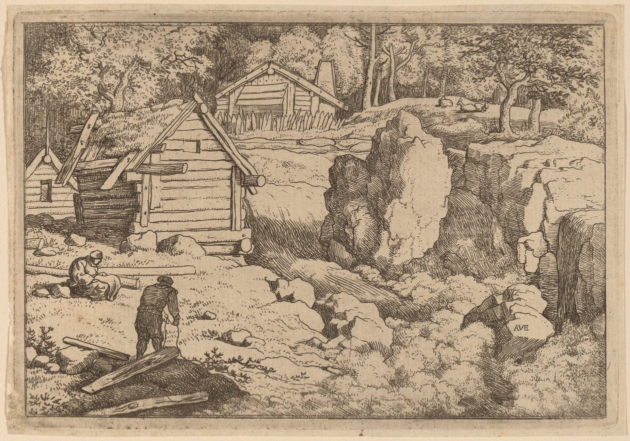 The Carpenter, luultavasti c. 16451656. tekijältä Allart van Everdingen