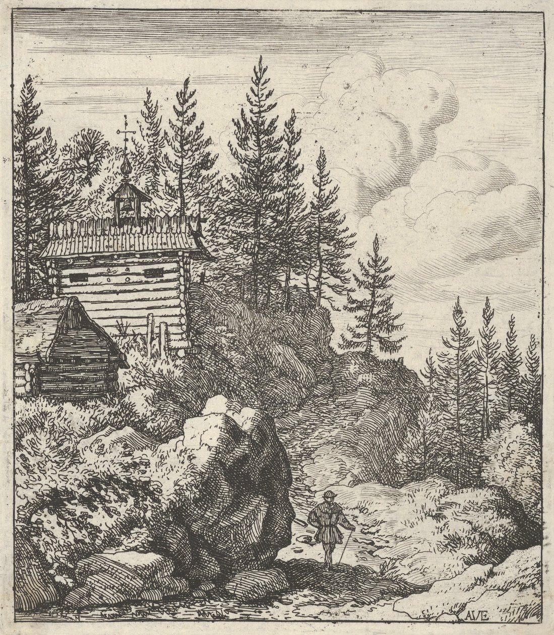 Kappeli, 1600-luku. tekijältä Allart van Everdingen
