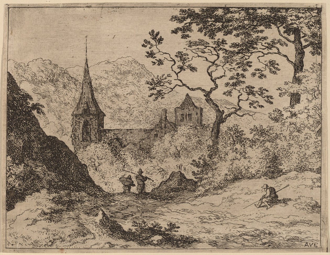 Torni, luultavasti c. 16451656. tekijältä Allart van Everdingen