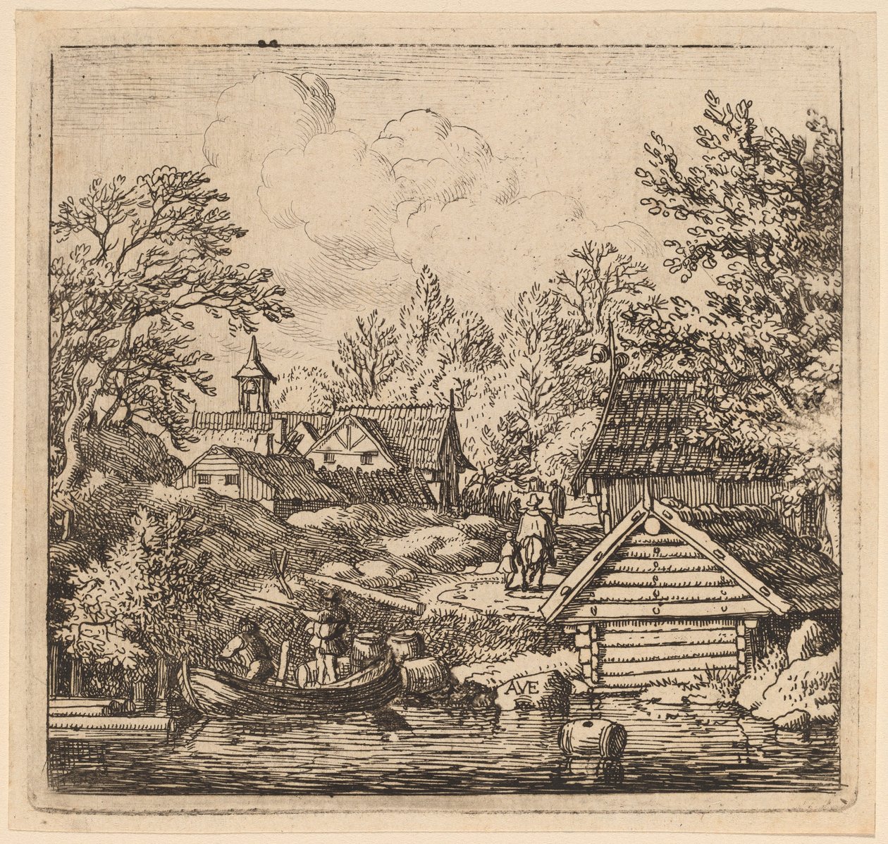 Proomun purkaminen, luultavasti c. 16451656. tekijältä Allart van Everdingen