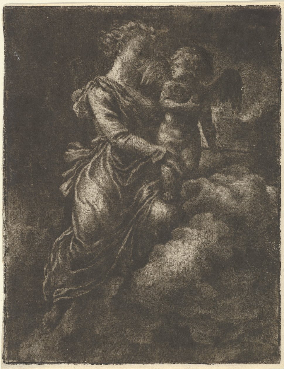 Venus ja Amor, 1600-luku. tekijältä Allart van Everdingen