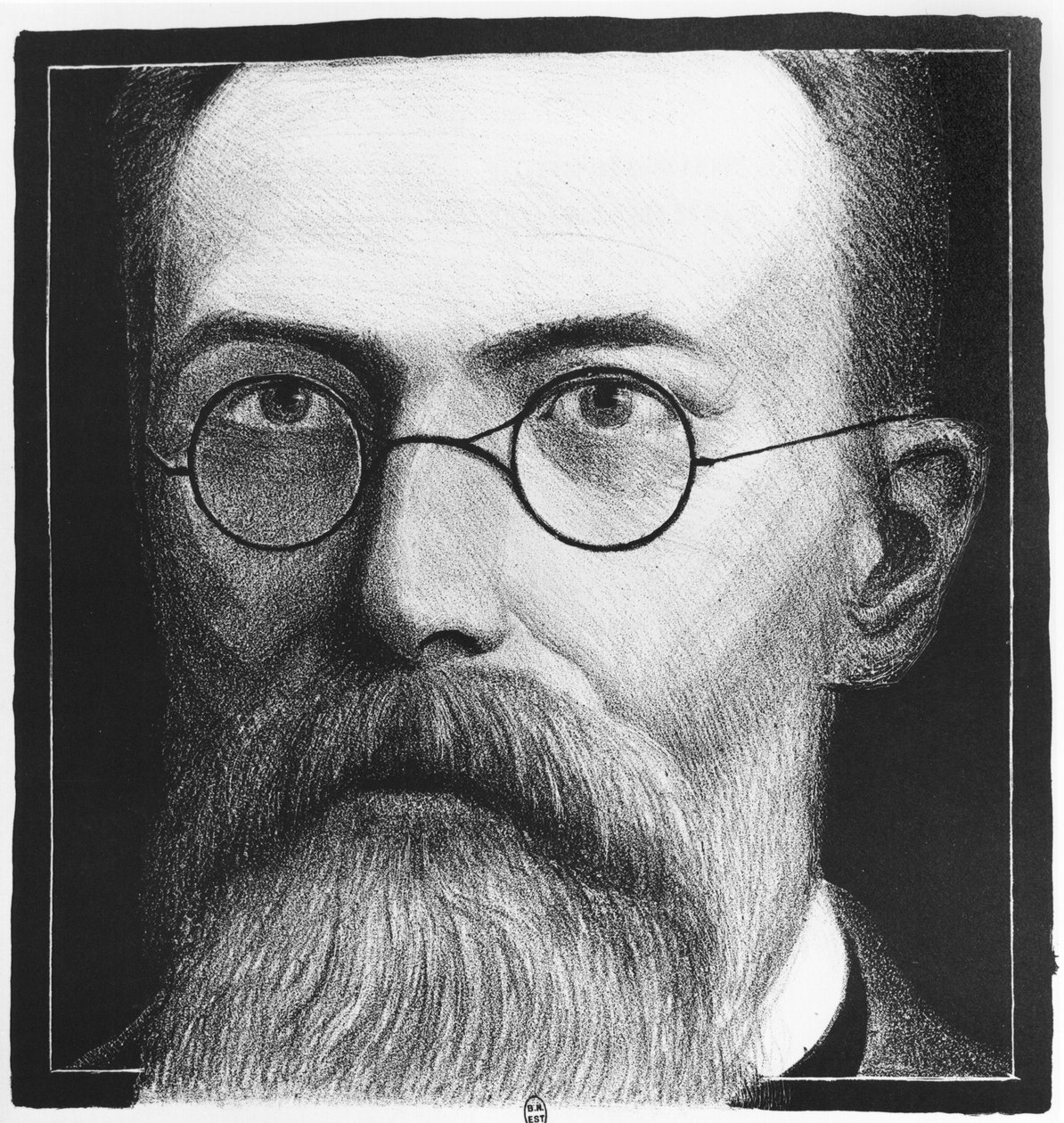 Nikolai Andreievich Rimski-Korsakovin (1844-1908) muotokuva tekijältä Allen