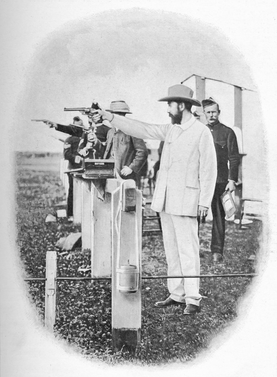 Mr. Winans Shooting At Bisley, c1903, 1903 tekijältä Allen Hastings Fry