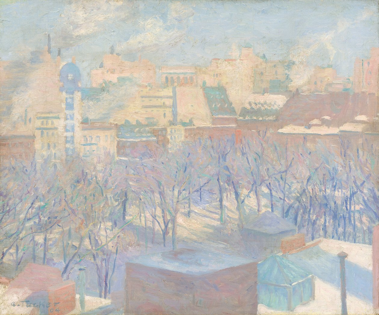 Madison Square, Snow, 1904 tekijältä Allen Tucker