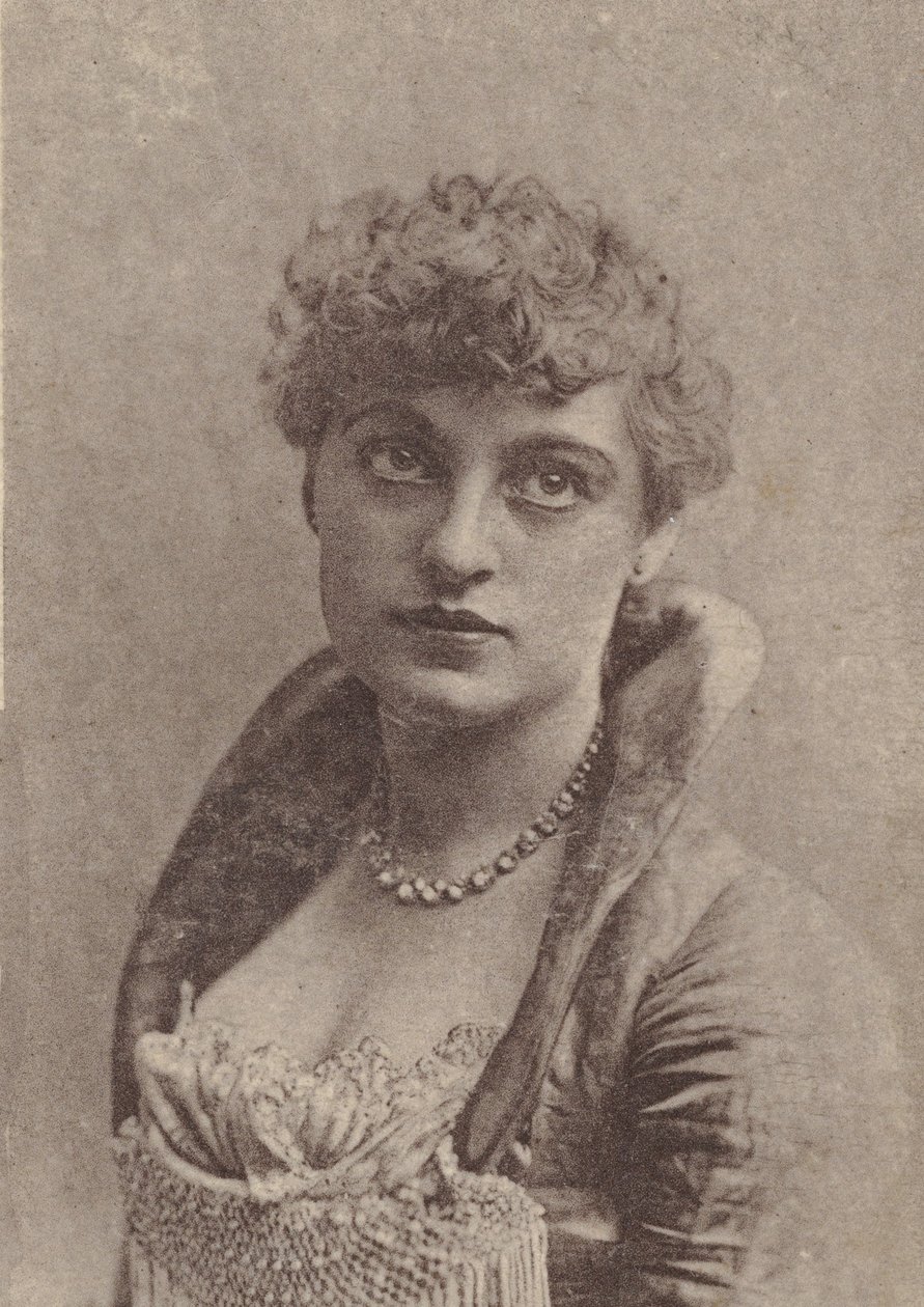 Charlotte Tittell, näyttelijäsarjasta N67, joka mainostaa Virginia Brights Cigarettia..., n. 1888. tekijältä Allen and Ginter