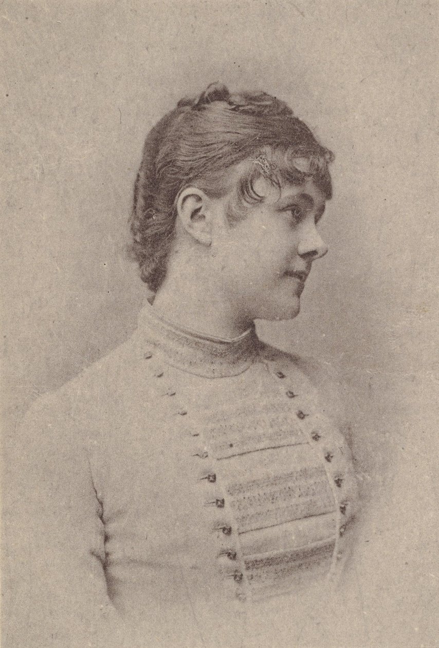 Lili Rupp, näyttelijäsarjasta N67, joka mainostaa Virginia Brights -savukkeita..., noin. 1888. tekijältä Allen and Ginter