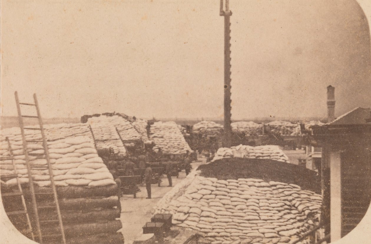Fort Sumterin evakuointi, huhtikuu 1861, huhtikuu 1861. tekijältä Alma A. Pelot.