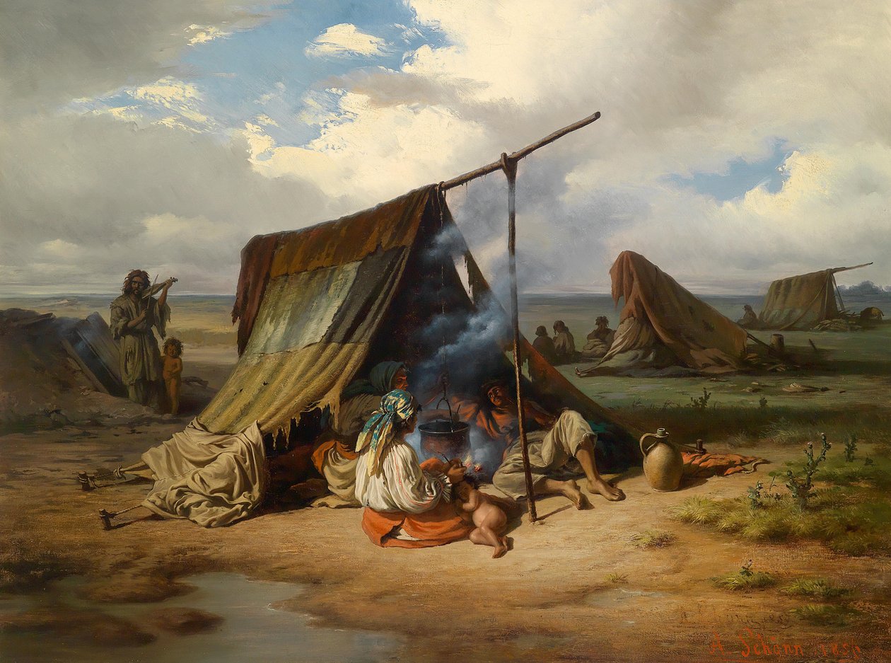 Lagernde Zigeuner tekijältä Alois Schonn