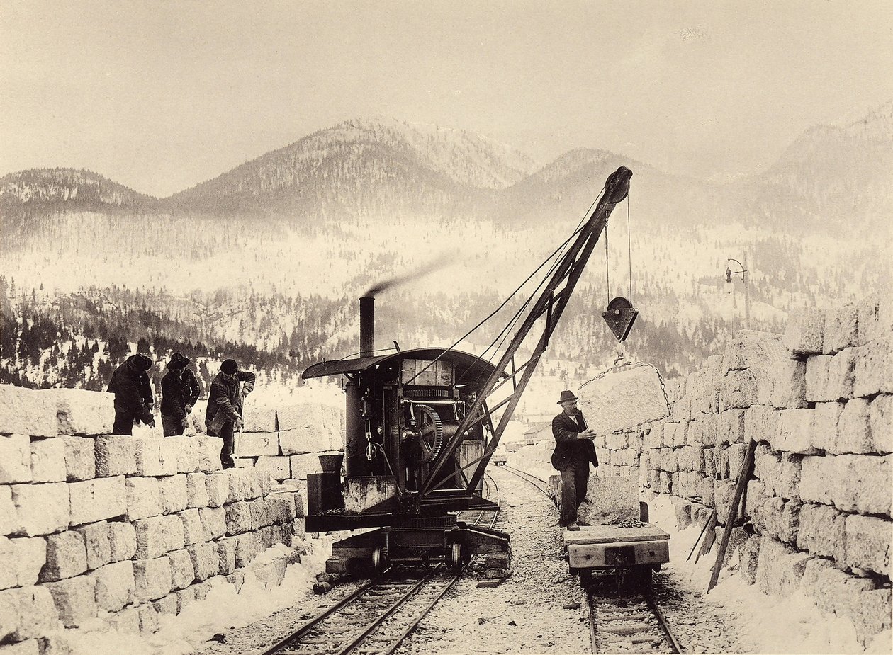 Worcheiner-tunnelien rakentaminen aloitettiin vuonna 1897. kuva 1905 (kuva) tekijältä Alois Beer