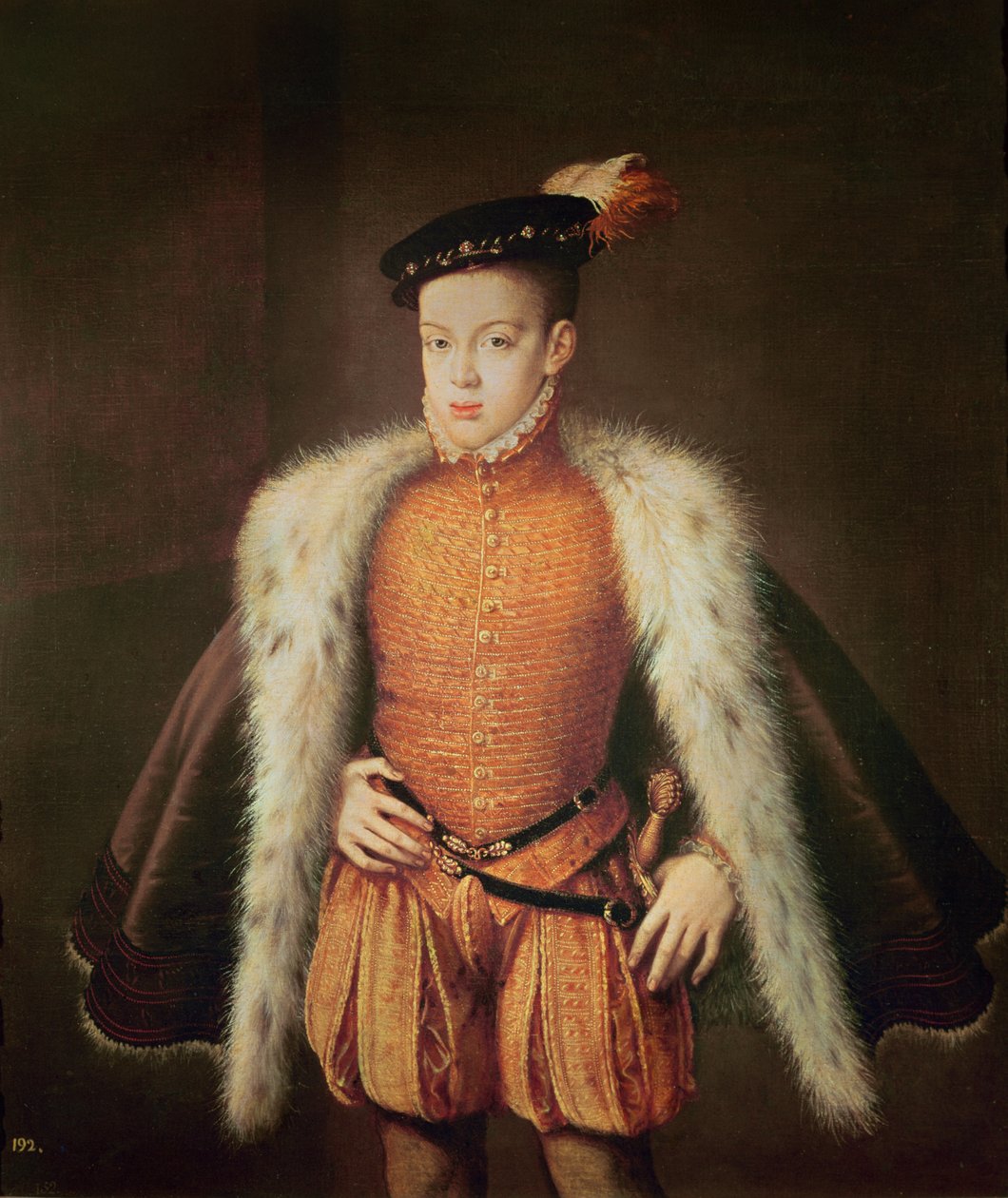 Don Carlos, Asturian ja Portugalin prinssi, n. 1558 tekijältä Alonso Sánchez Coello
