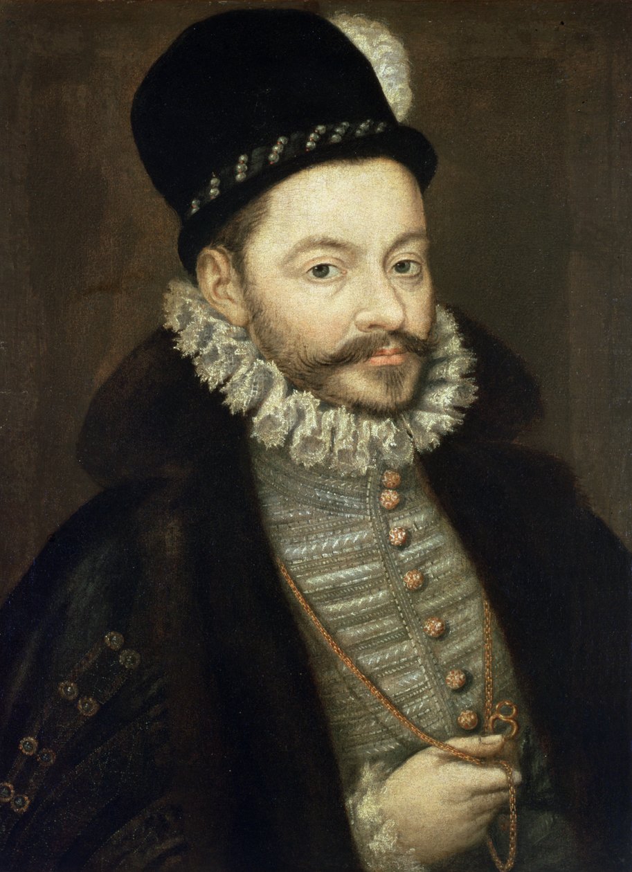 Felipe II:n sihteerin Antonio Perezin (1539-1611) muotokuva tekijältä Alonso Sánchez Coello