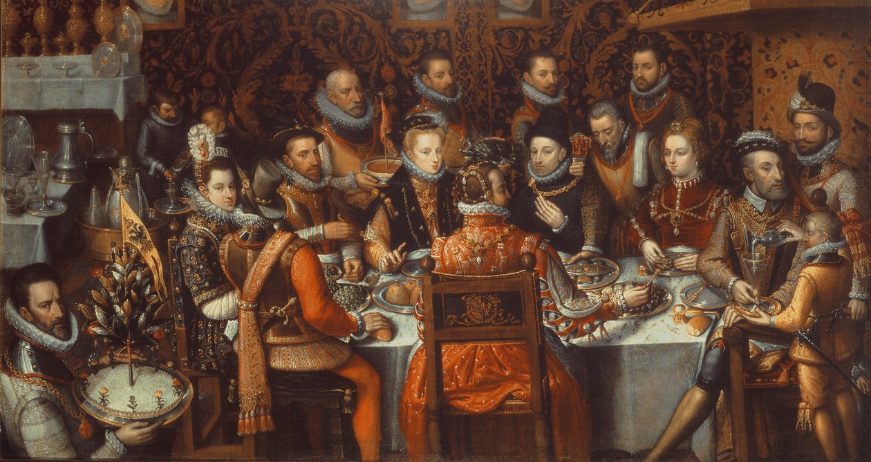 Monarkkien juhla, noin 1579 tekijältä Alonso Sánchez Coello