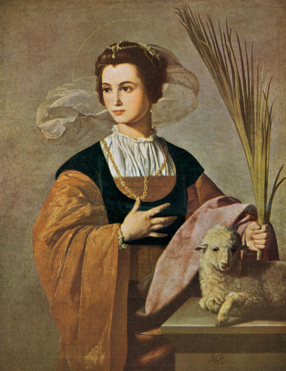 Saksa: Saint Agnes Saint Agnes tekijältä Alonso Cano