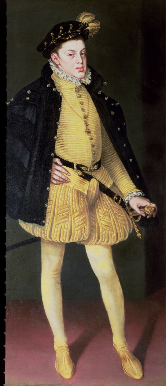 Don Carlos (1545-68), Espanjan kuninkaan Philip II:n (1556-98) ja Portugalin Marian poika tekijältä Alonso Sánchez Coello