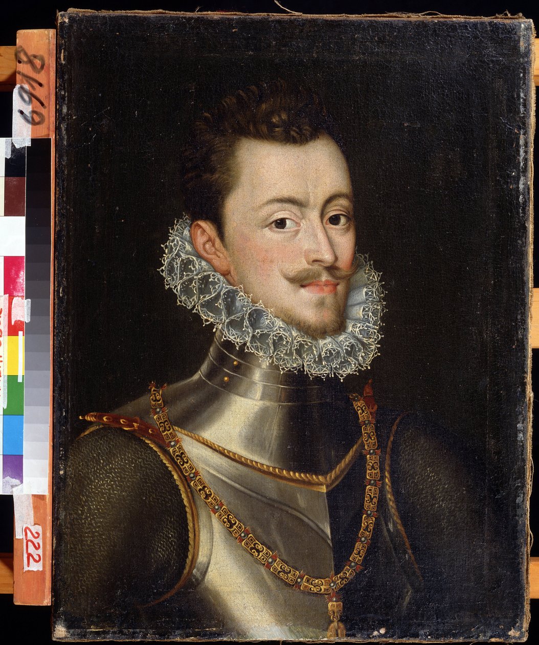 Alankomaiden Itävallan kuvernöörin Don Juanin (1547-1578) muotokuva (Habsburg-Alankomaiden Itävallan kuvernöörin Don Johnin muotokuva). Alonso Sanchez Coellon (1531-1588) maalaus. Öljy kankaalle, 62 x 47 cm. Espanjalainen taide, manierismi. Kaukoitä tekijältä Alonso Sánchez Coello