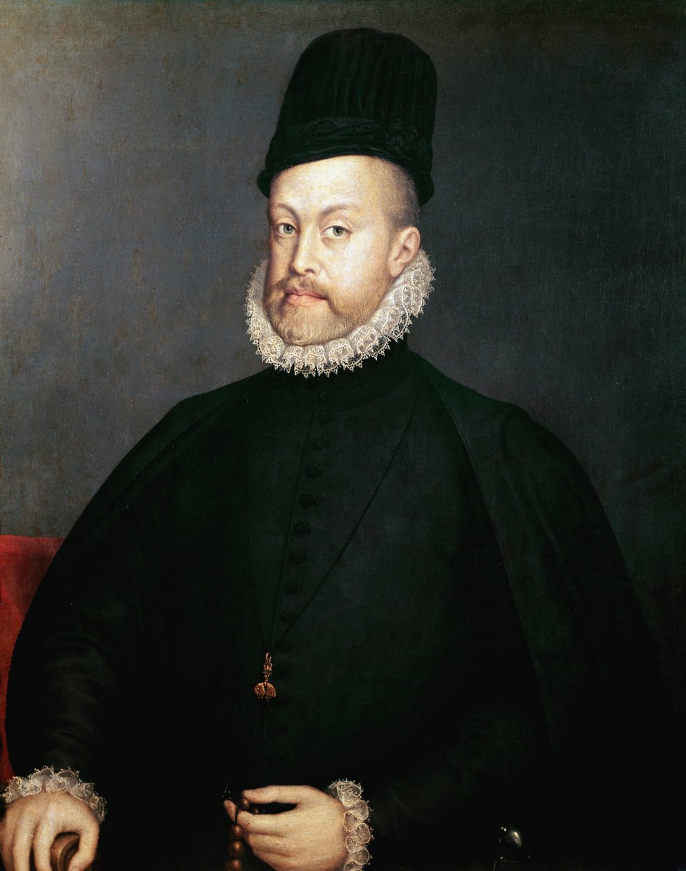Espanjan kuninkaan Philip II:n muotokuva (maalaus, n. 1580) tekijältä Alonso Sánchez Coello