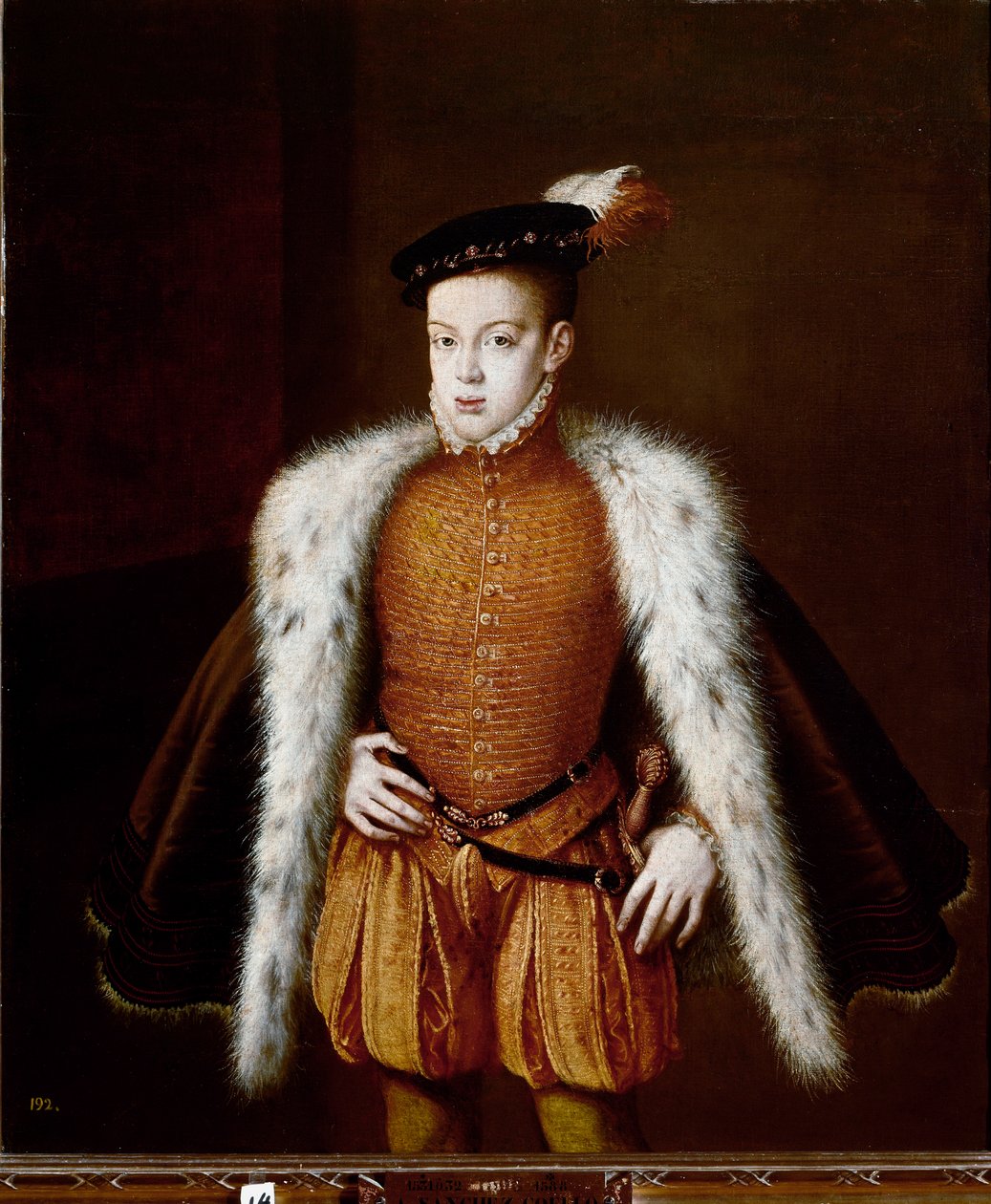 Prinssi Don Carlosin muotokuva (maalaus, n. 1557) tekijältä Alonso Sánchez Coello