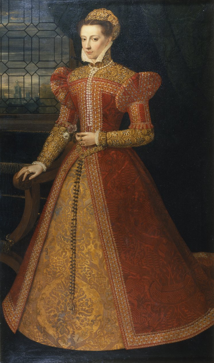 Tuntemattoman naisen muotokuva, noin 1575 (öljy kankaalle). tekijältä Alonso Sánchez Coello