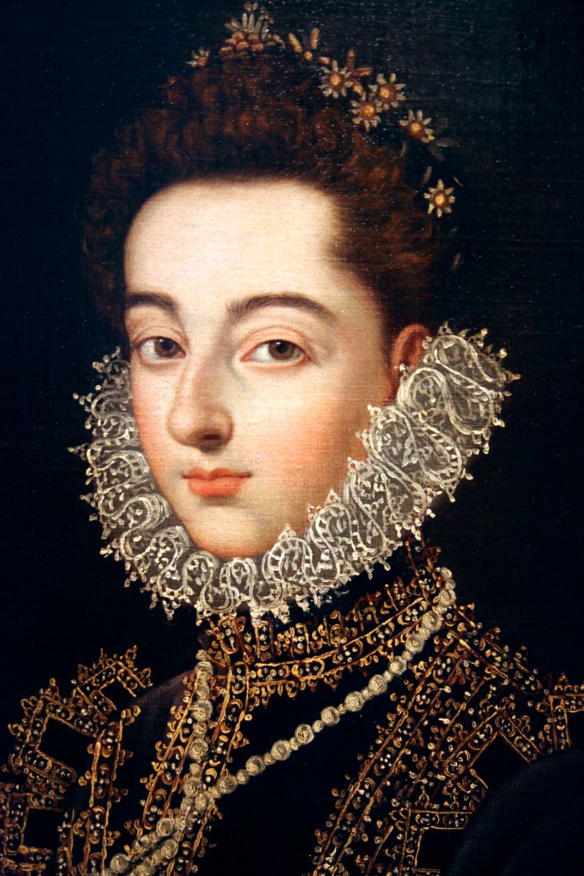 "Itävallan Infanta Catalina Michaelan muotokuva", c1582-c1585 tekijältä Alonso Sánchez Coello
