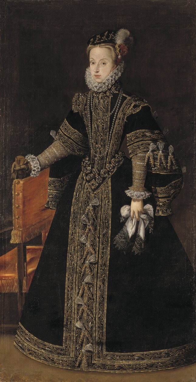 Anna Itävallasta, Espanjan kuningatar, noin 1570 tekijältä Alonso studio of Sanchez Coello