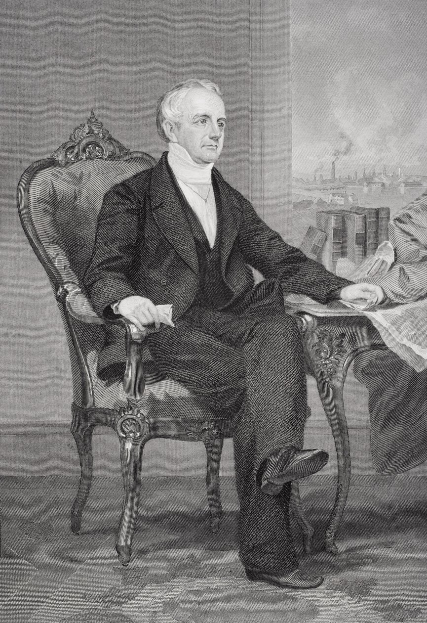 Abbott Lawrence (1792-1855) tekijältä Alonzo Chappel