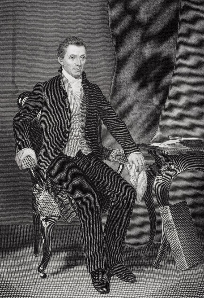 James Monroe (1758-1831) tekijältä Alonzo Chappel