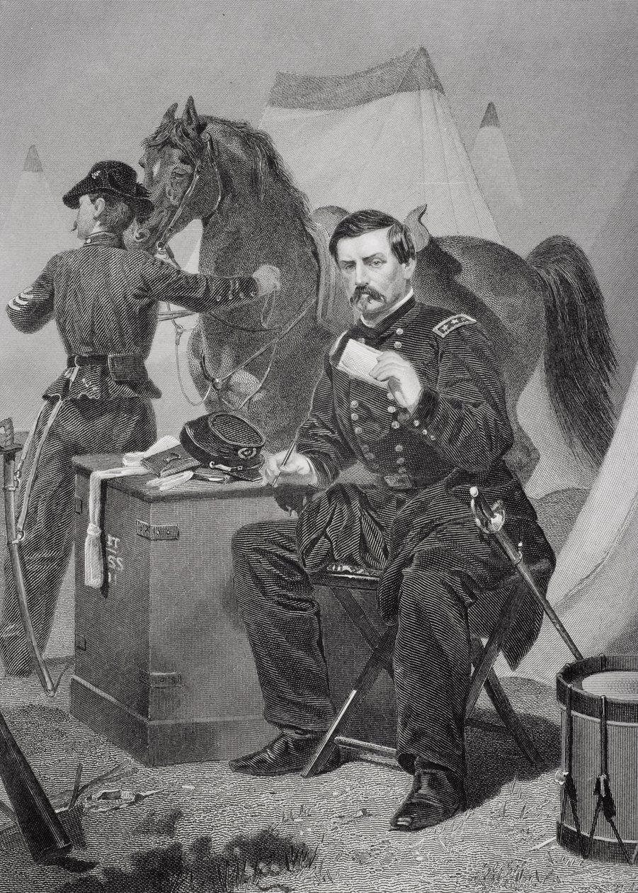 George Brinton McClellanin (1826-85) muotokuva tekijältä Alonzo Chappel