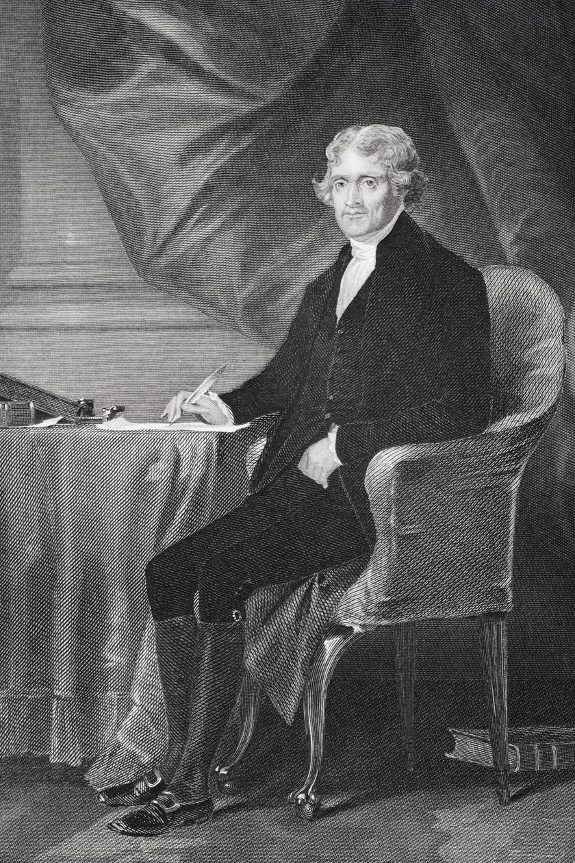 Thomas Jeffersonin (1743-1826) muotokuva (katso lisätietoja numerosta 254738) tekijältä Alonzo Chappel