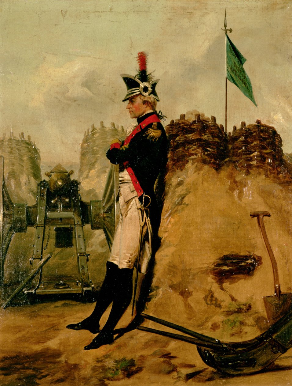 Alexander Hamilton (1757-1804) New Yorkin tykistön univormussa tekijältä Alonzo Chappel