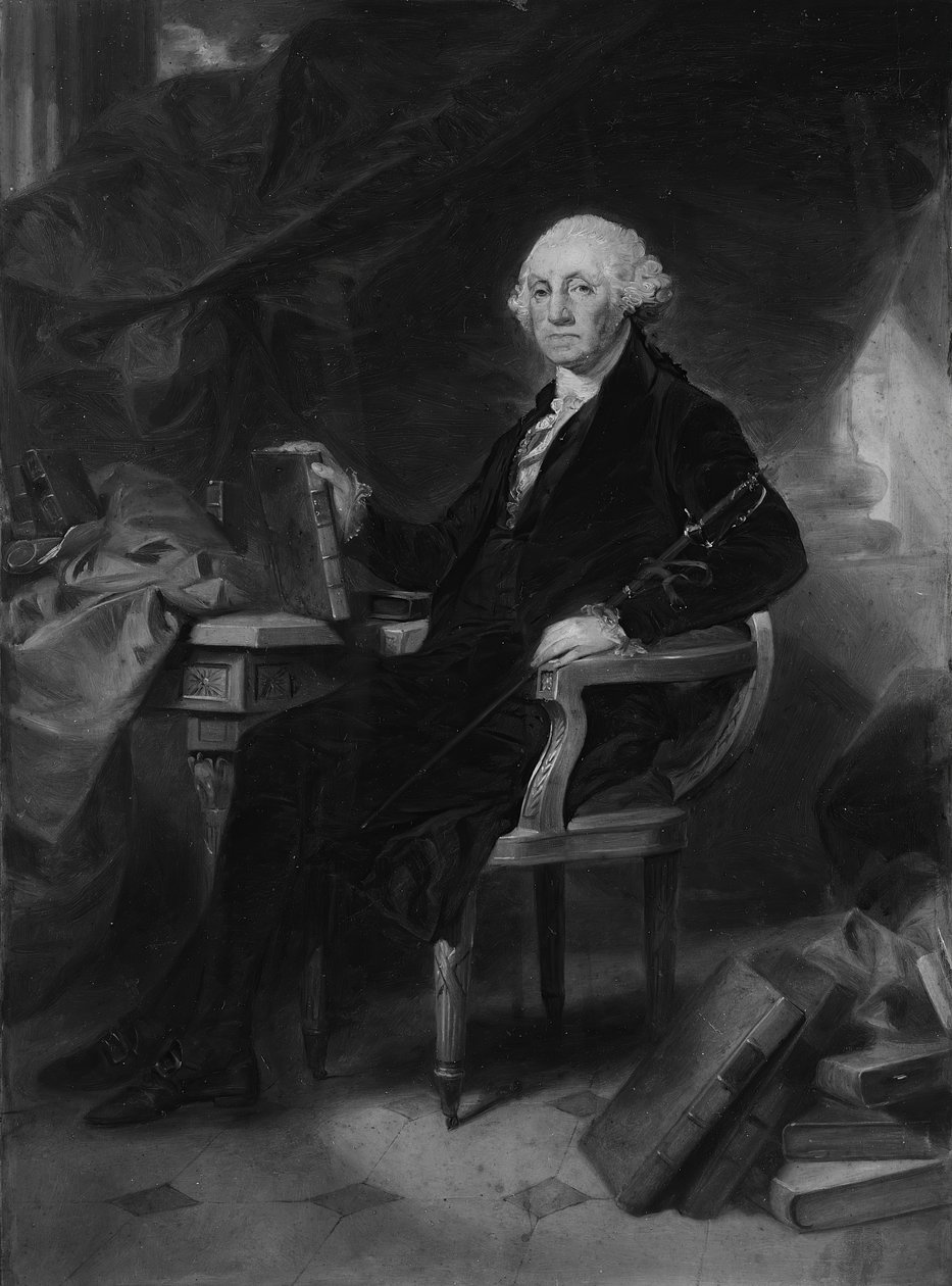 George Washington: Suunnittelu kaiverrukseen, n. 1860. tekijältä Alonzo Chappel
