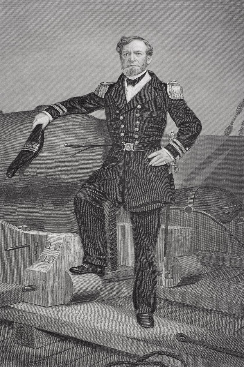 Amiraali Andrew Hull Footen (1806-63) muotokuva tekijältä Alonzo Chappel