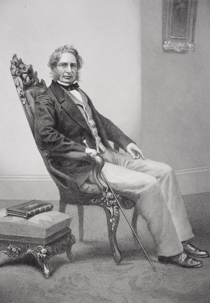 Henry Wadsworth Longfellow (1807-82) muotokuva tekijältä Alonzo Chappel