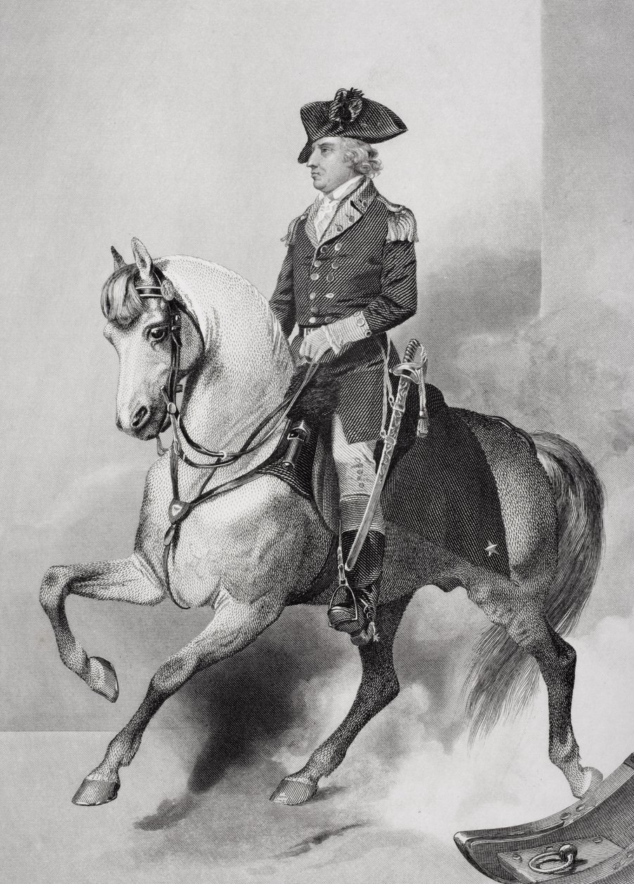 Horatio Gatesin muotokuva (1728-1806) (litho) tekijältä Alonzo Chappel
