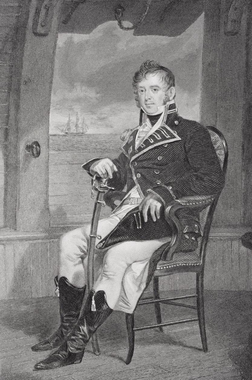 James Lawrencen (1781-1813) muotokuva (litho) tekijältä Alonzo Chappel