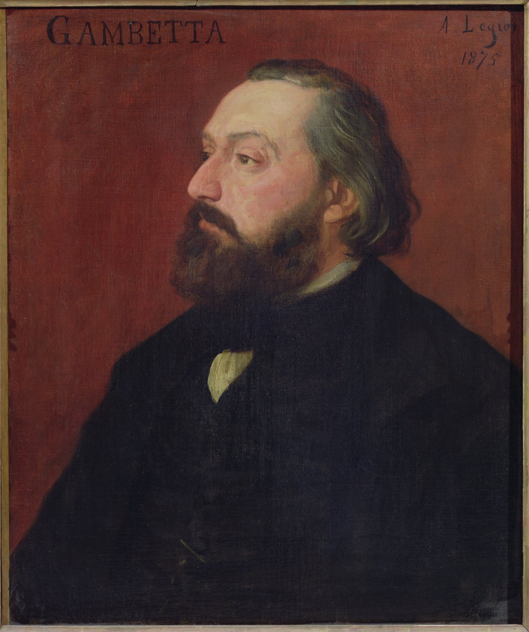 Leon Gambetta (1838-82) 1875 tekijältä Alphonse Legros