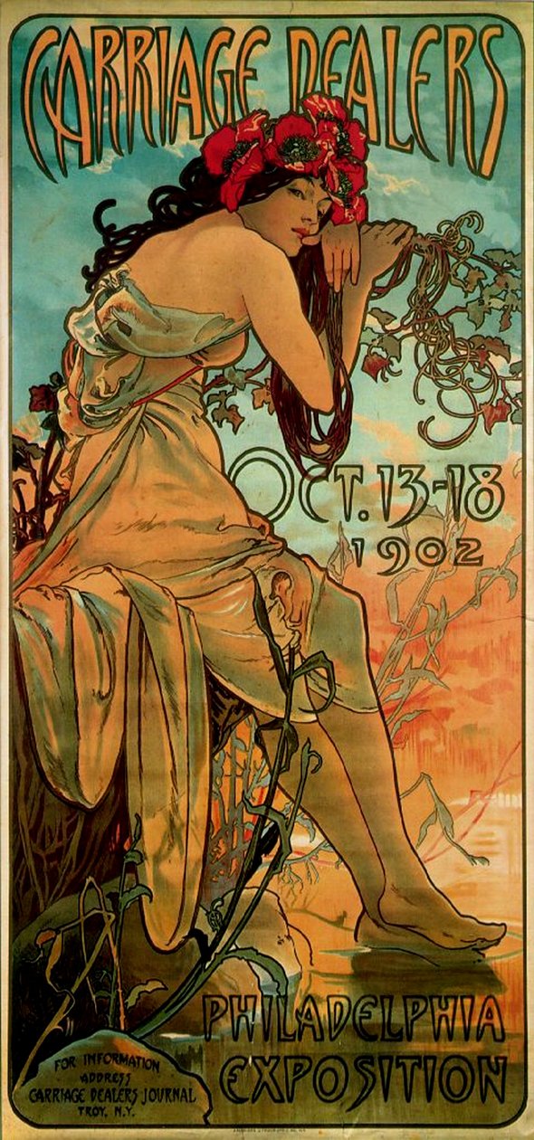 Vaunuliikkeet, 1902 tekijältä Alphonse Mucha