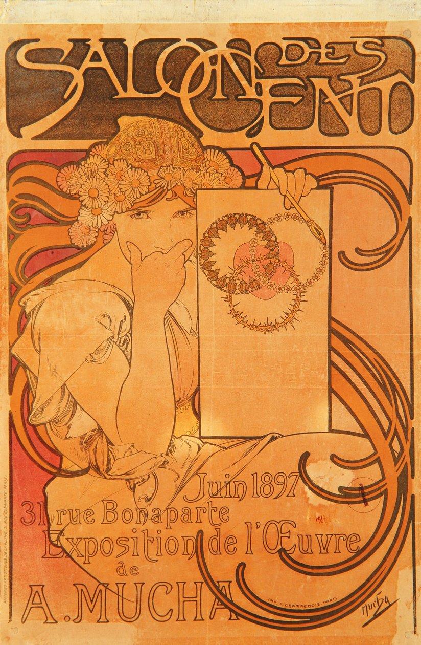 Salon des Cent, 1897 tekijältä Alphonse Mucha