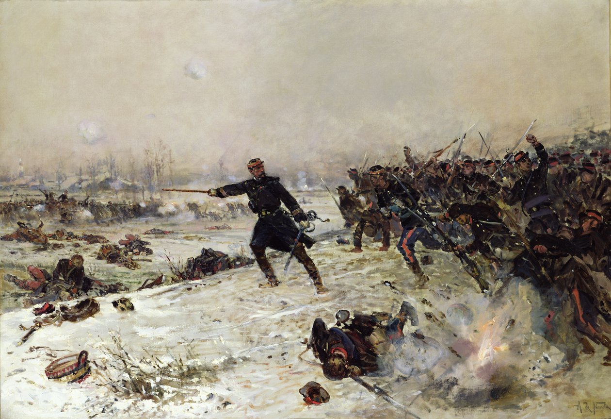 Episode ng Digmaan ng 1870, Labanan ng Chenebier, ika-16 ng Enero 1871, 1882 finn tekijältä Alphonse Marie de Neuville