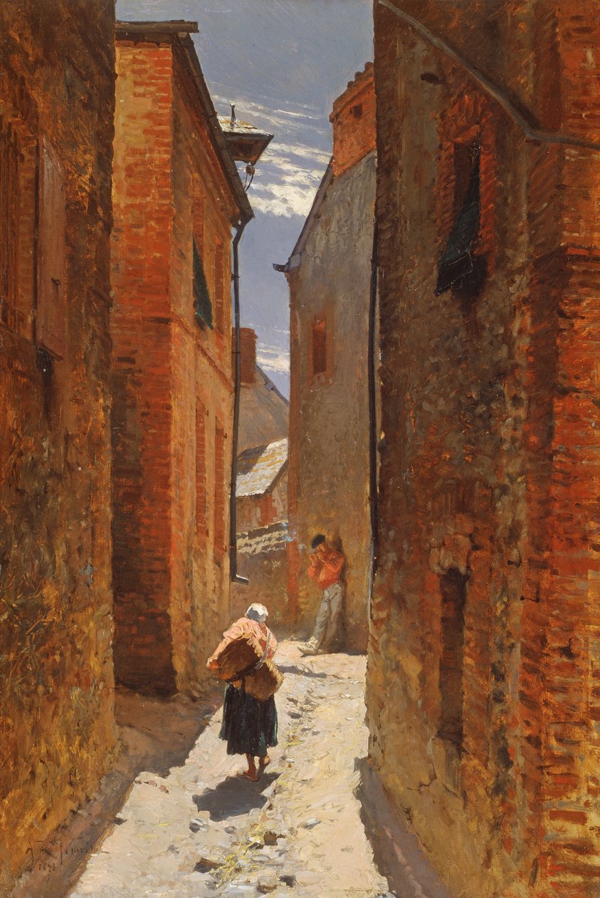Katu vanhassakaupungissa, 1873 tekijältä Alphonse Marie de Neuville